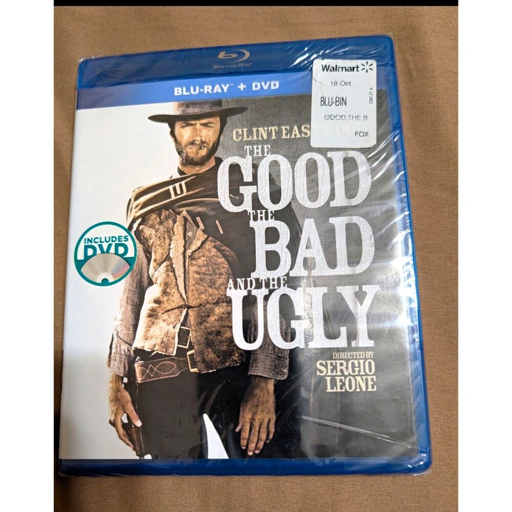 MGM The Good, the Bad and the Ugly Blu-ray + DVD Clint Eastwood Widescreen